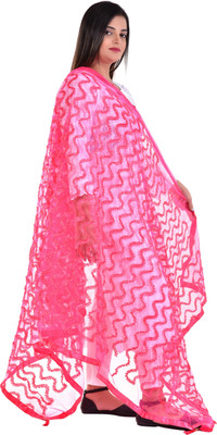 ufashion Net Embellished Women Dupatta