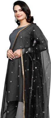 Sekmany Net Embroidered Women Dupatta