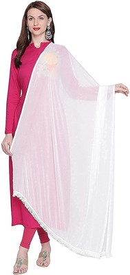 GURUSOAMI Chiffon Solid Women Dupatta