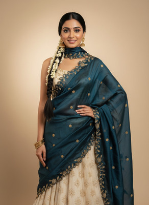 Sonu Creation Art Silk Embroidered Women Dupatta
