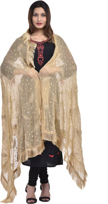 INVENT FASHION Chiffon Embellished Women Dupatta