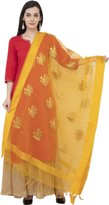 A R SILK Art Silk Self Design Women Dupatta