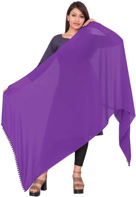 SAHINADUPATTA Chiffon Solid Women Dupatta