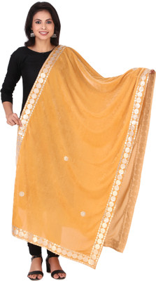 Traditions Bazaar Velvet Embroidered Women Dupatta
