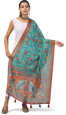 SEIKETSU Linen Blend Printed Women Dupatta