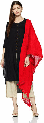 YANA COLLECTION Cotton Blend Solid Women Dupatta