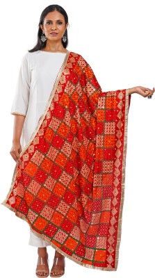 Teejh Polyester Embroidered Women Dupatta