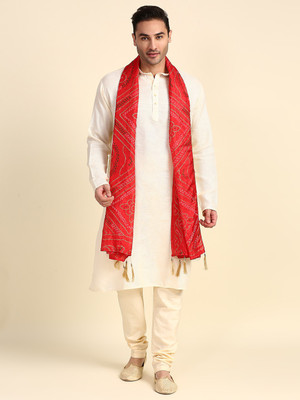 DUPATTA BAZAAR Silk Blend Printed Men Dupatta