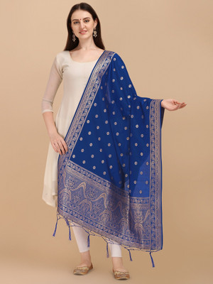 DEVANGI Pure Silk Woven Women Dupatta