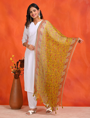 Hella Fashions Chiffon Printed Women Dupatta