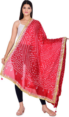 pk hub Art Silk Printed Women Dupatta