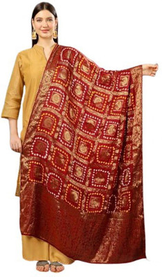 A R SILK DUPATTA HUB Art Silk Embroidered Women Dupatta