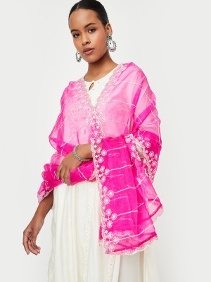 max Cotton Blend Solid Women Dupatta