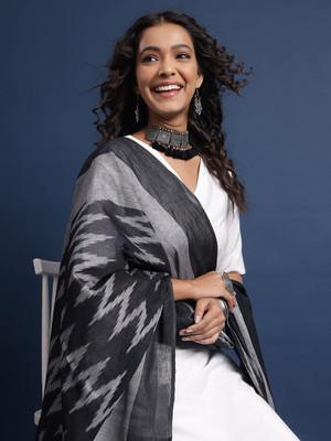 Taavi Silk Blend Self Design Women Dupatta