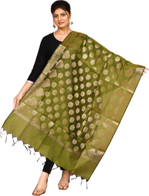 Naveera Cotton Silk Woven Women Dupatta