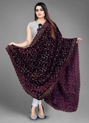 Jenny Fashion Velvet Embroidered Women Dupatta