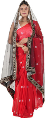 A R SILK DUPATTA HUB Net Embroidered Women Dupatta