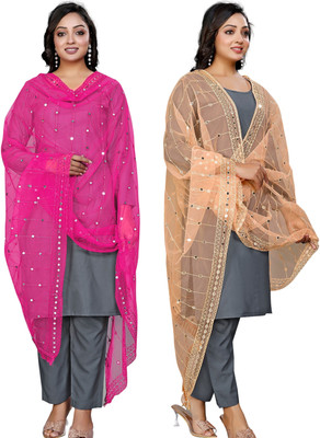 Kemza Net Embroidered Women Dupatta