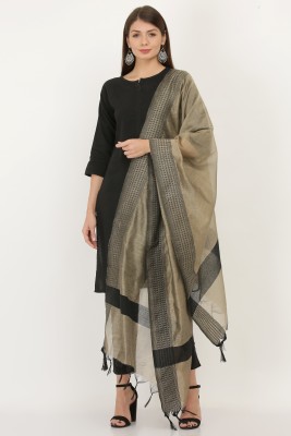 LIVVIE Cotton Silk Woven Women Dupatta