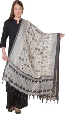 A R SILK DUPATTA HUB Cotton Silk Embroidered Women Dupatta