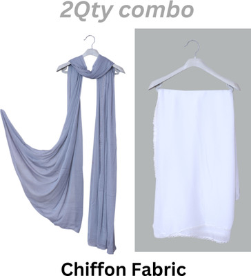 INVENT FASHION Chiffon Solid Women Dupatta