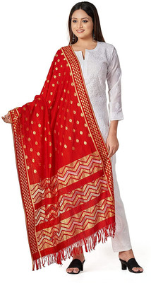 ARNIYAVALA Art Silk Self Design Women Dupatta