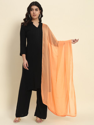 Soft Colors Chiffon Solid Women Dupatta