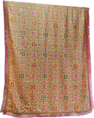 INDERJIT AGGARWAL AND BROS Georgette Embellished Women Dupatta