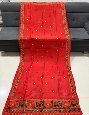 Odhniyaa creation Cotton Blend Embroidered Women Dupatta