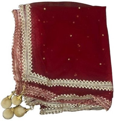 Chalaila Net Embroidered Women Dupatta