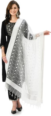 A R SILK DUPATTA HUB Organza Self Design Women Dupatta