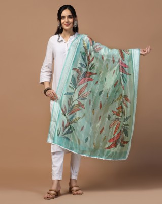 KAHIRAA WHOLETEX Organza Printed Women Dupatta