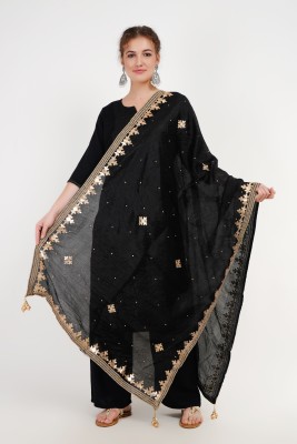 KARTHAV FASHION Art Silk Self Design Women Dupatta