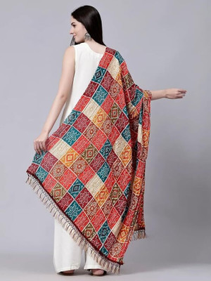 Kashmiri Thead Cotton Silk Printed Women Dupatta