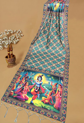 Bloviate Silk Blend Printed Women Dupatta