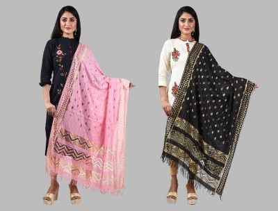 ALFARIYA Net Printed Women Dupatta