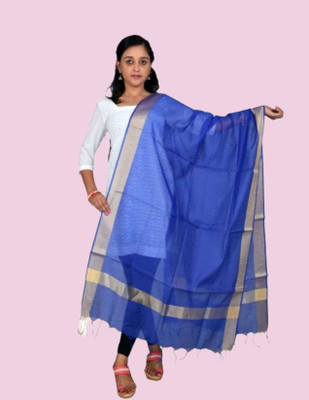 Draxstarr Cotton Silk Solid Women Dupatta
