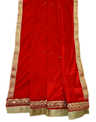 Navti Creations Velvet Embellished Women Dupatta