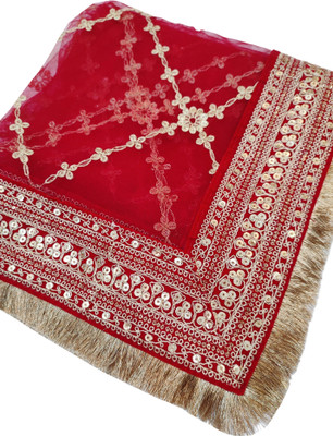 Navti Creations Net Embroidered Women Dupatta