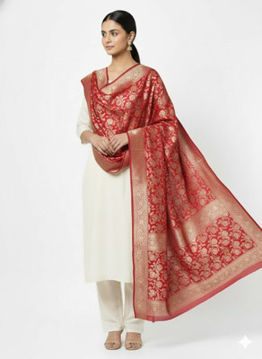 Urban Kanya Pure Silk Embellished Women Dupatta