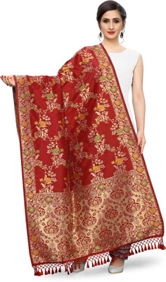 DEVANGI Pure Silk Woven Women Dupatta