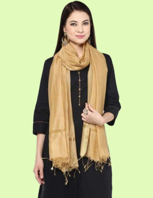 Draxstarr Cotton Silk Solid Women Dupatta
