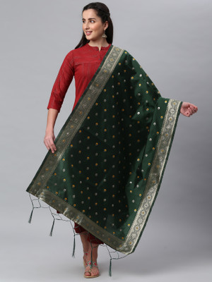 HouseOfCommon Silk Blend Woven Women Dupatta