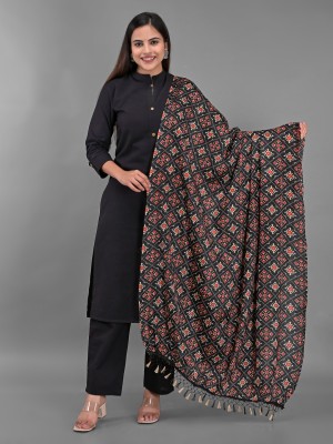 Apratim Silk Blend Floral Print Women Dupatta