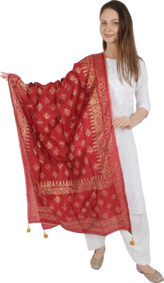 Fashionowl Art Silk Floral Print Women Dupatta