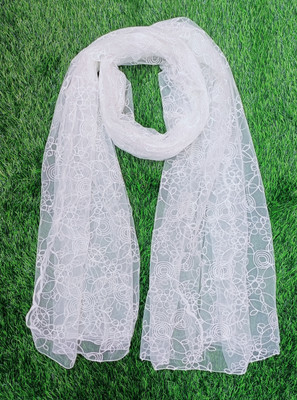 AAYAT FASHION ZONE Net Embroidered Women Dupatta
