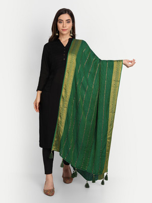 Amraoo Art Silk Self Design Women Dupatta
