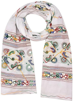 TMT HUB Cotton Silk Embroidered Women Dupatta