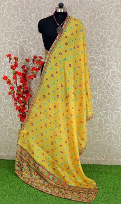 EMBRO VISION Cotton Blend Printed Women Dupatta