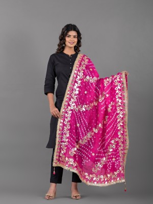 Apratim Art Silk Embellished Women Dupatta